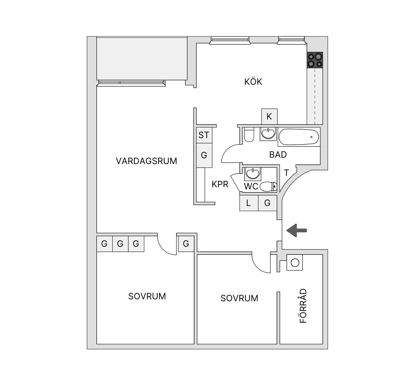 Bostadsrätt, Blixtgatan 11, Gränby, Uppsala