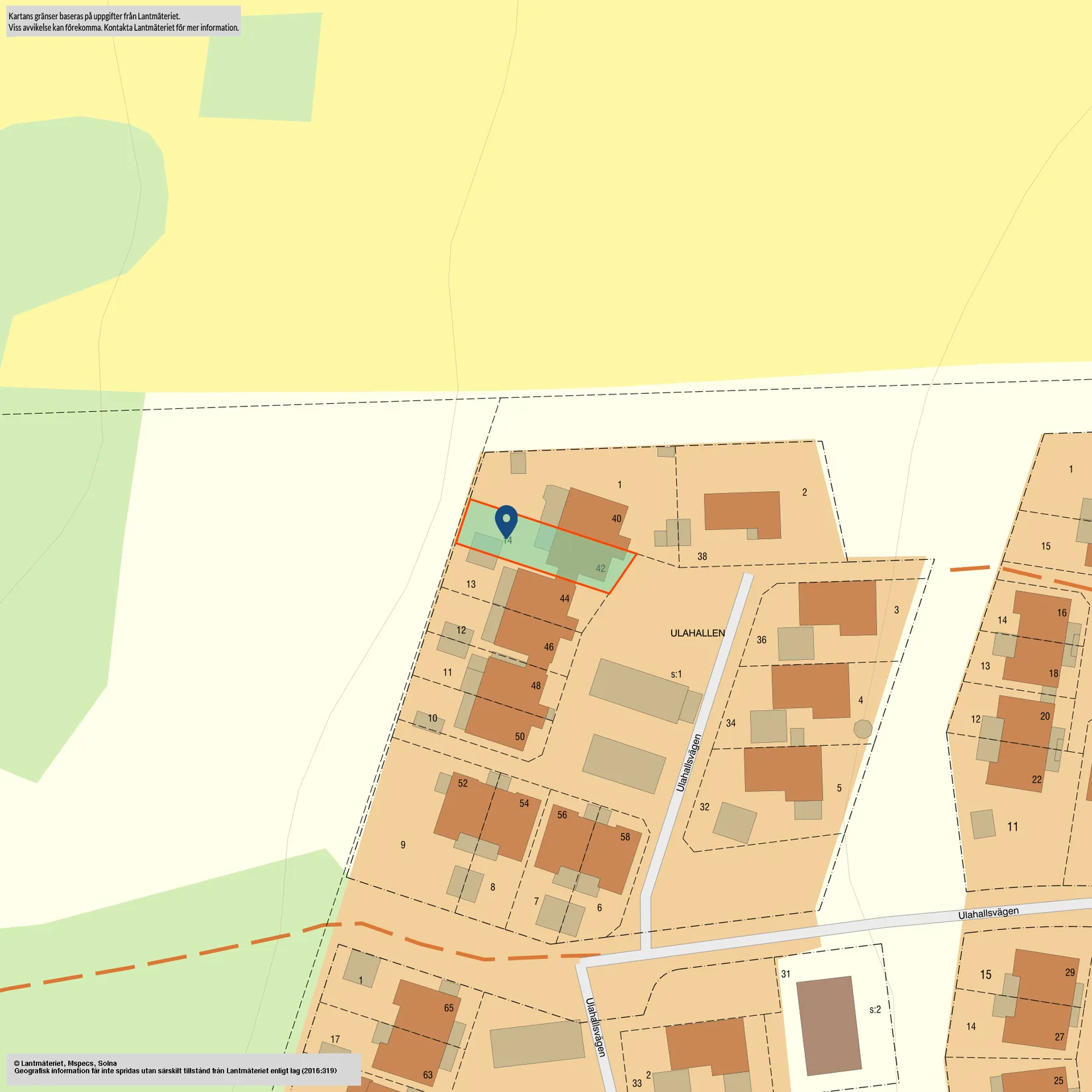 Radhus, Ulahallsvägen 42, Vä, Kristianstad