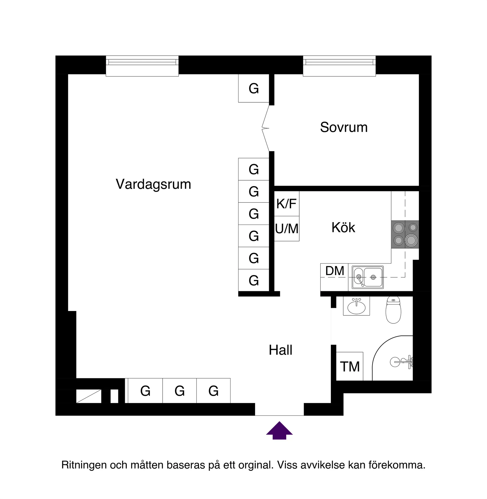 Bostadsrätt, Väderkvarnsgatan 54B, Fålhagen, Uppsala
