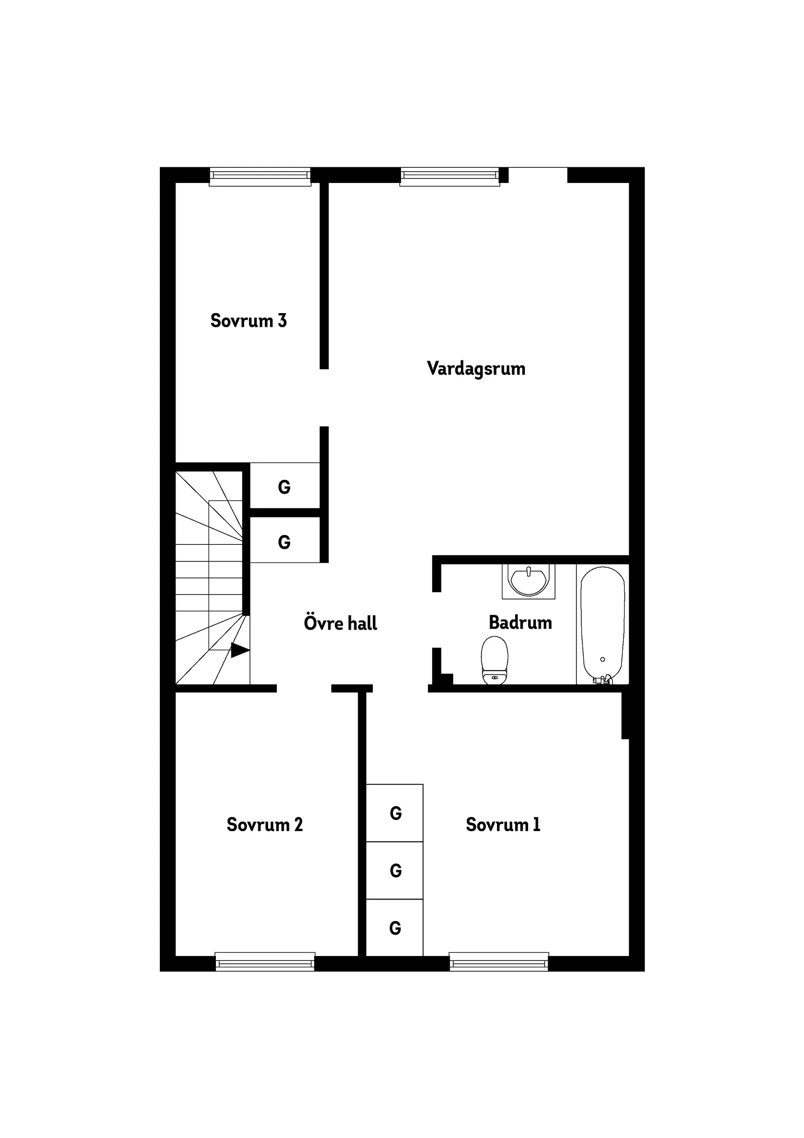 Villa, Radhus, Ugglestigen 9, Södra Nynäshamn, Nynäshamn