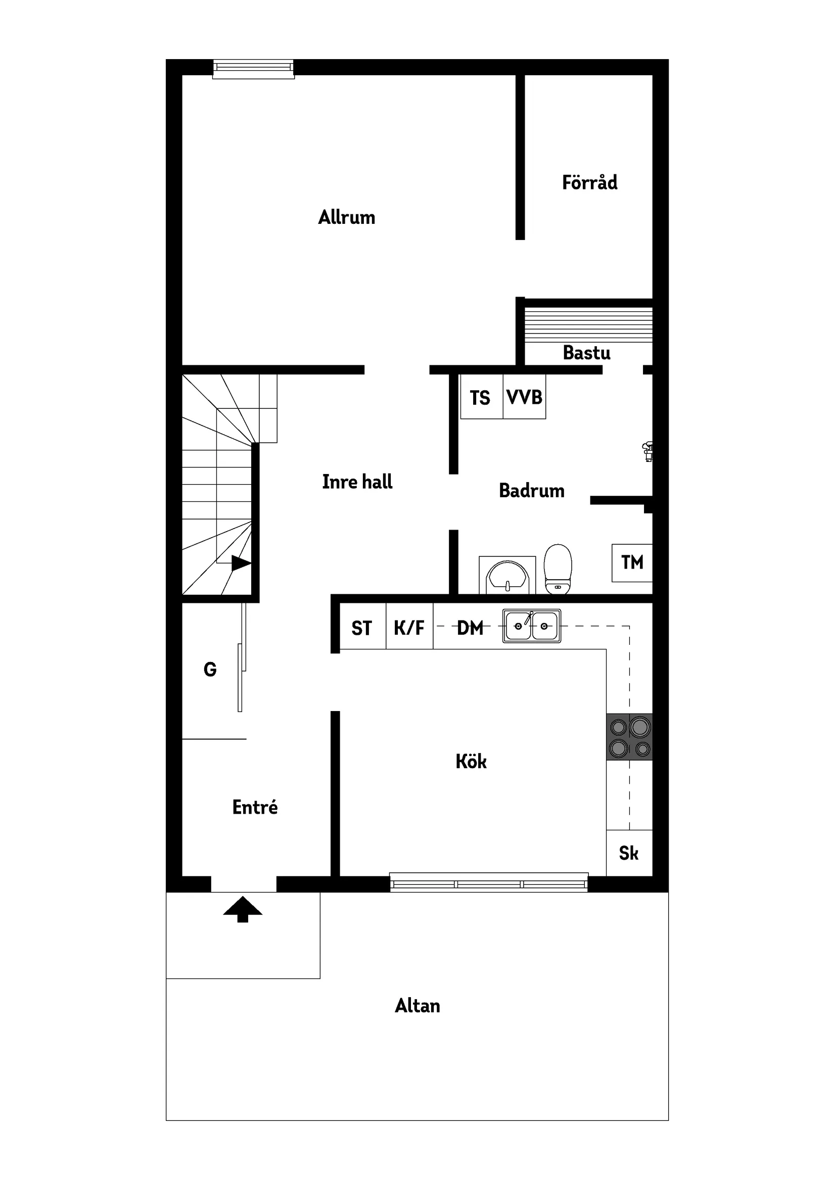 Villa, Radhus, Ugglestigen 9, Södra Nynäshamn, Nynäshamn
