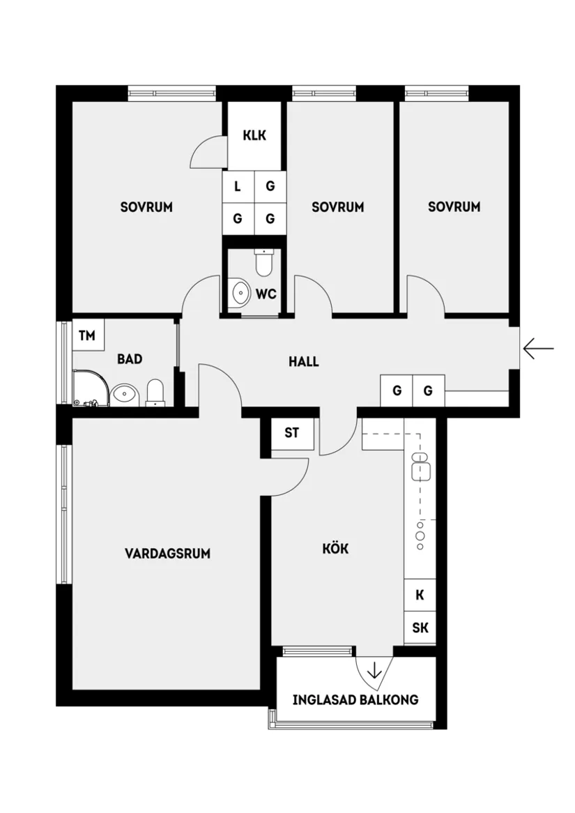 Bostadsrätt, Tvärvägen 3, Vallentuna Centrum, Vallentuna
