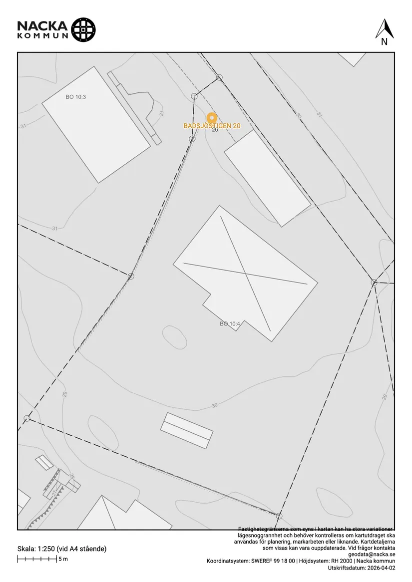 Villa, Badsjöstigen 20, Norra Lännersta, Nacka