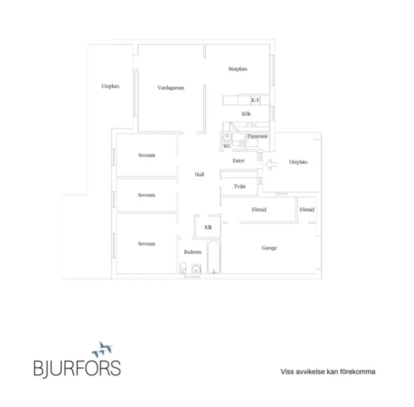 Villa, Bondegatan 8, Burträsk, Skellefteå