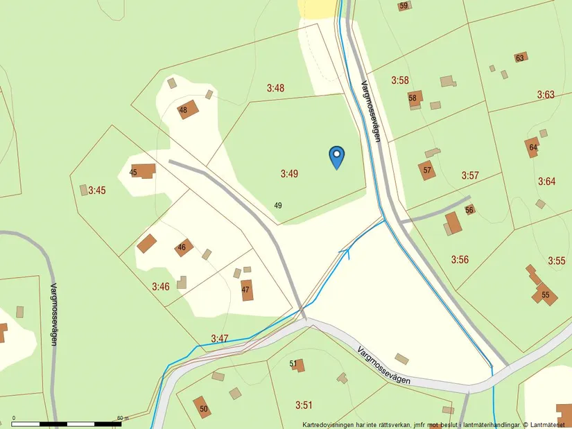 Tomt, Vargmossevägen 49, Uppsala
