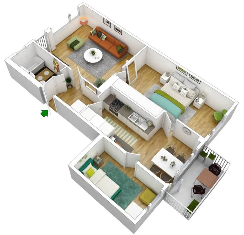 Bostadsrätt, Skarpbrunnavägen 67, 2tr, Norsborg - Eriksberg, Botkyrka