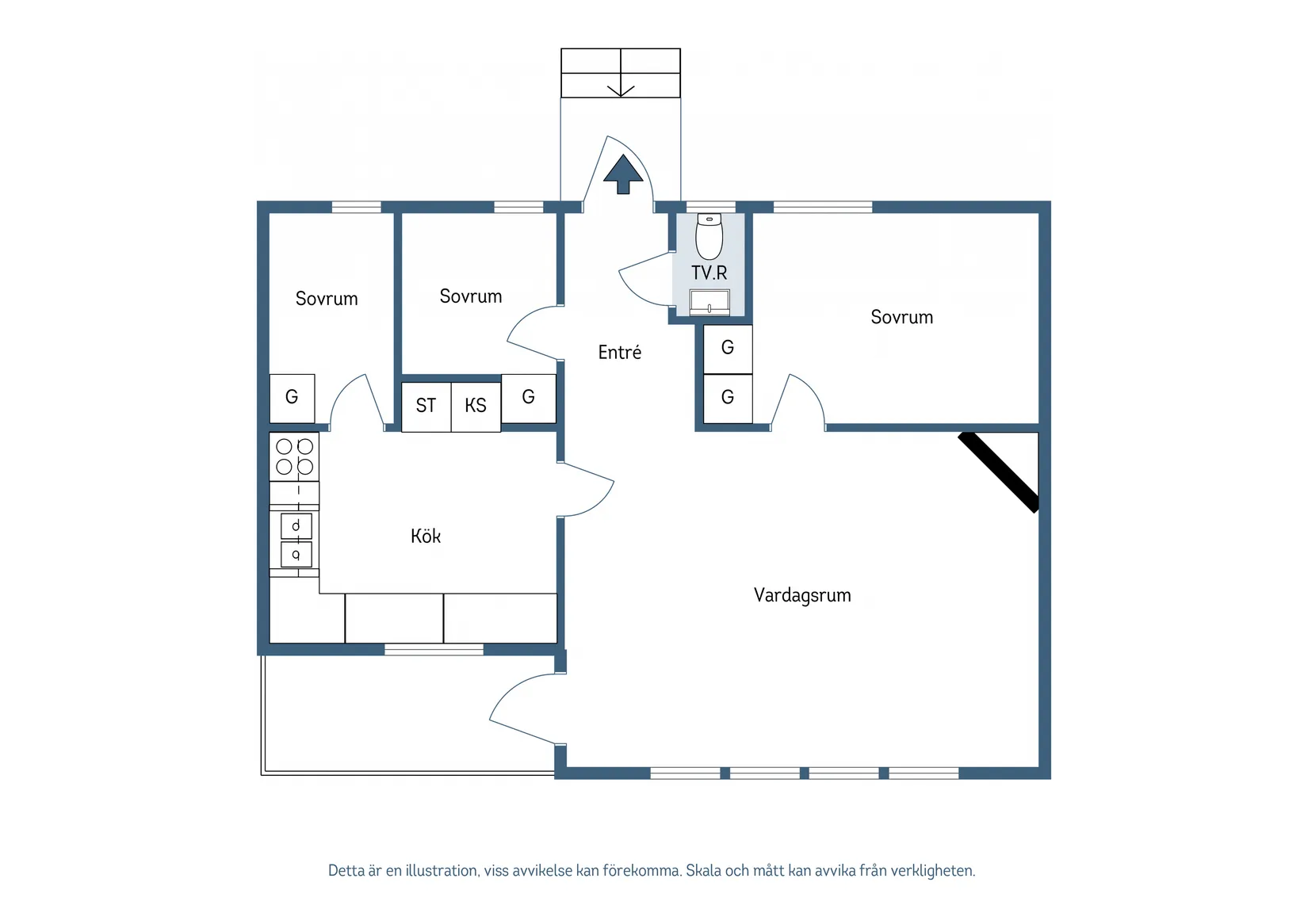 Villa, Knutbo 137, Tobo, Tierp