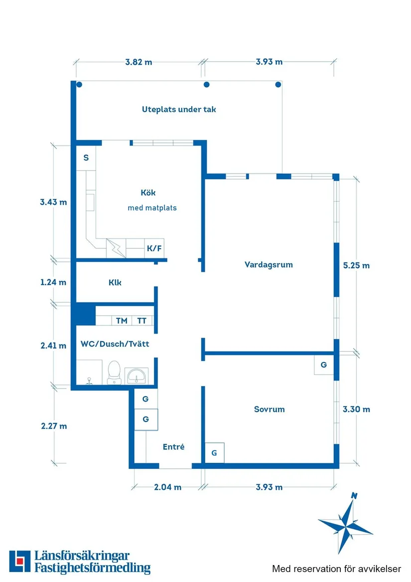 Bostadsrätt, Johan III:s väg 15B, 1 vån, Vadstena