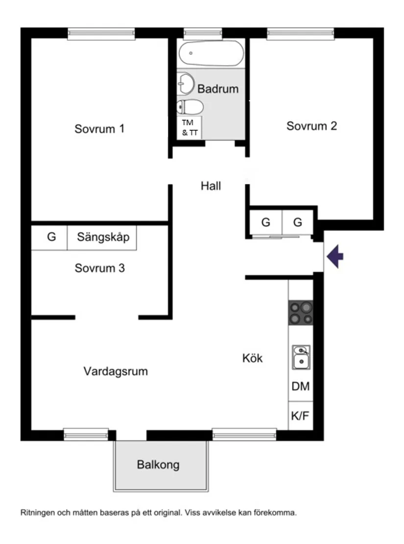 Bostadsrätt, Jönåkersvägen 6, Enskede - Svedmyra, Stockholm