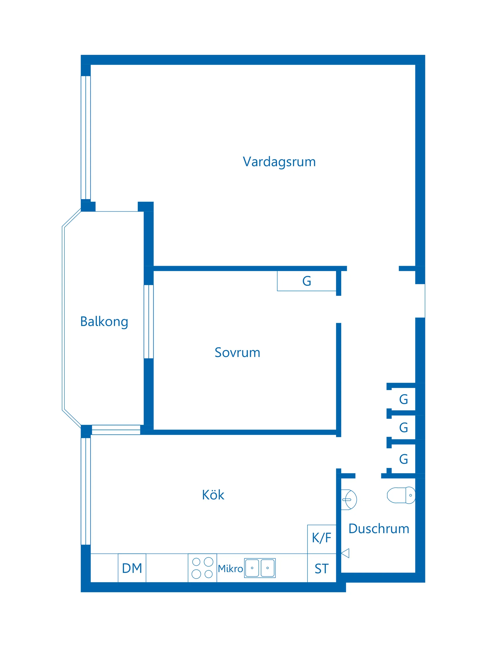 Bostadsrätt, Bangårdsgatan 6B, Norrtälje stad - Centralt, Norrtälje