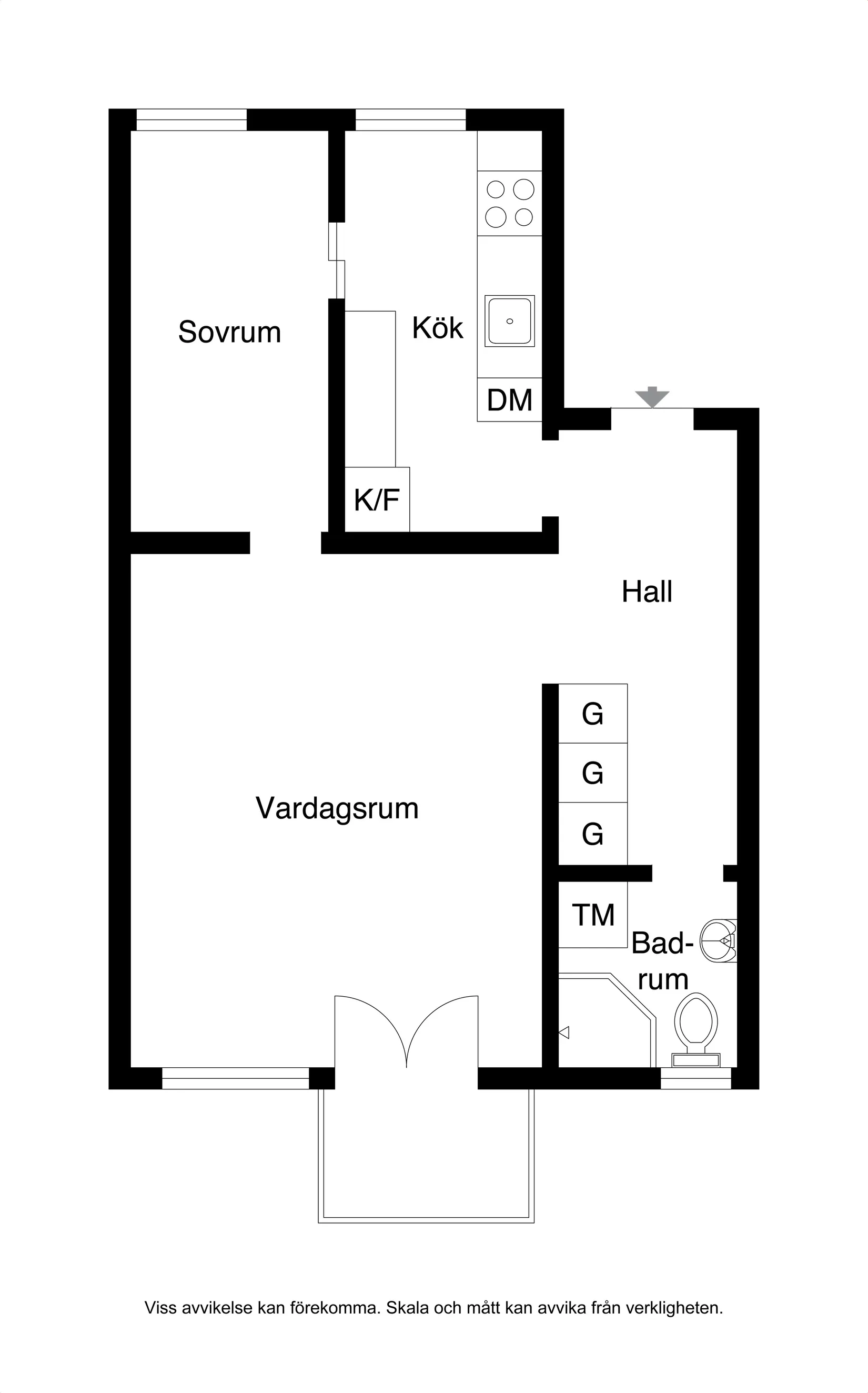 Bostadsrätt, Gustav III:s Väg 41A, Abrahamsberg, Stockholm