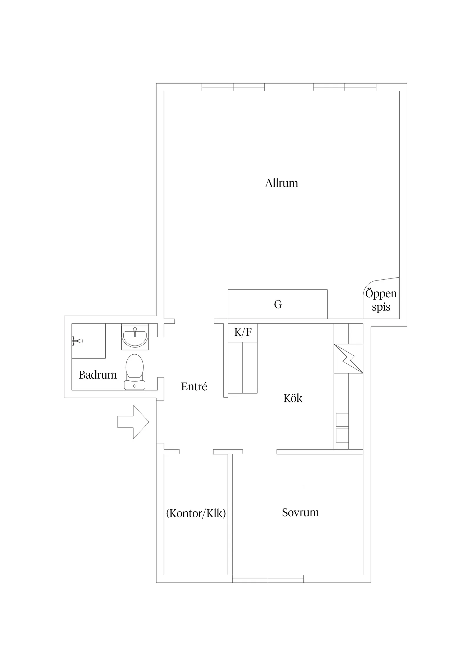 Bostadsrätt, Sörbygatan 70A, Söder, Gävle