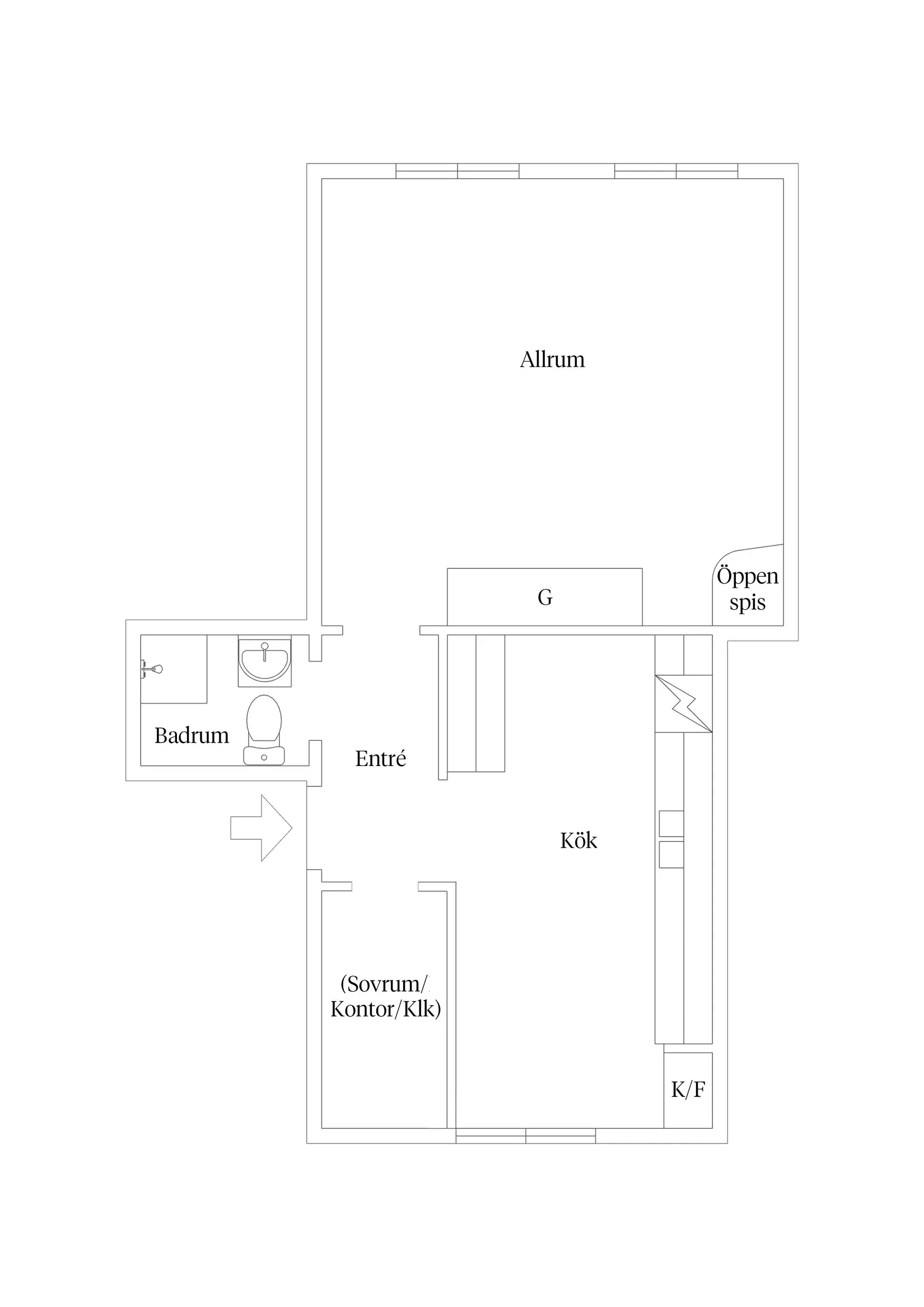 Bostadsrätt, Sörbygatan 70A, Söder, Gävle
