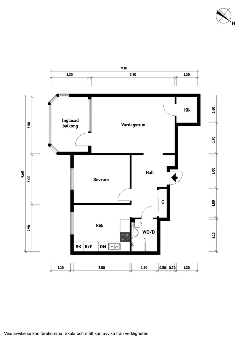 Bostadsrätt, Vallgatan 17B, Nordstan, Vänersborg