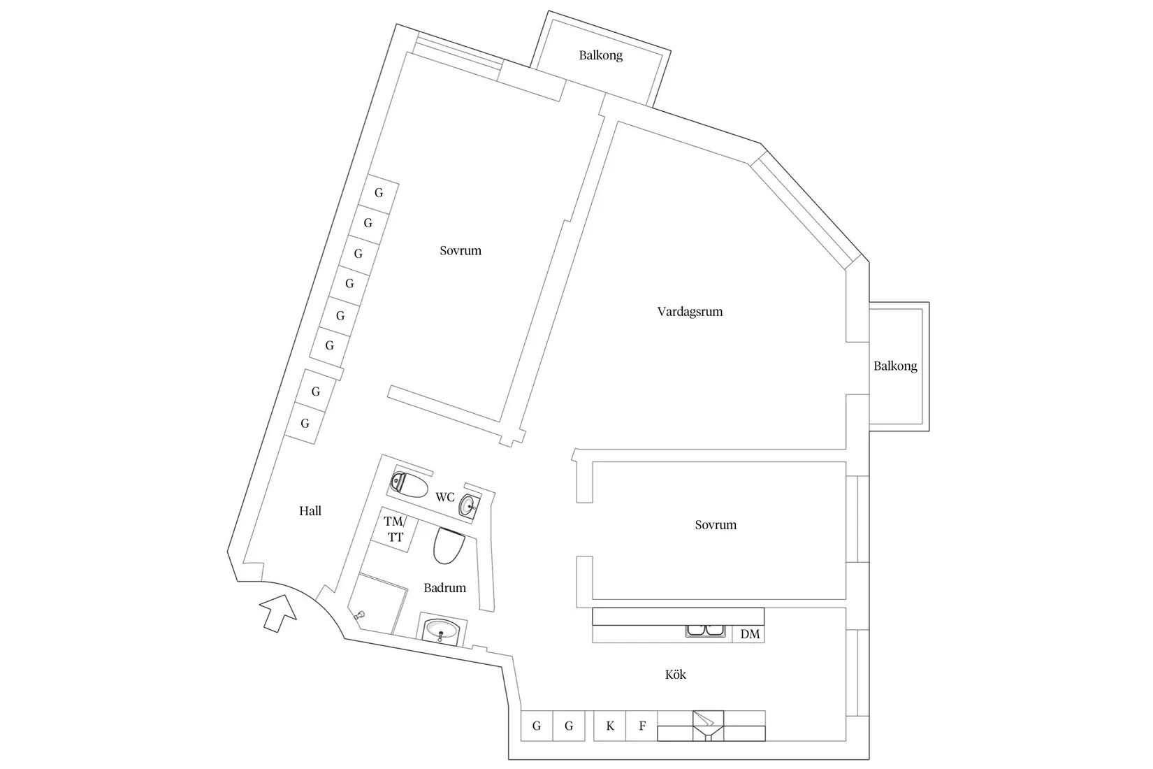 Bostadsrätt, Bomgränden 1, Helsingborg - Centrum, Helsingborg