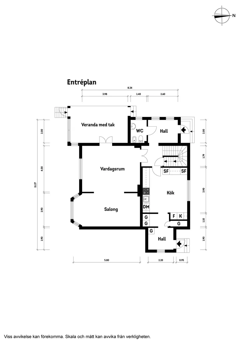 Villa, Gamla Onsalavägen 6, Kolla Parkstad, Kungsbacka