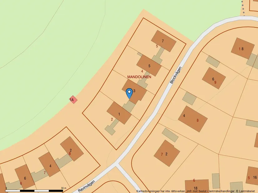 Villa, Radhus, Blockvägen 3, Vallabrink, Täby