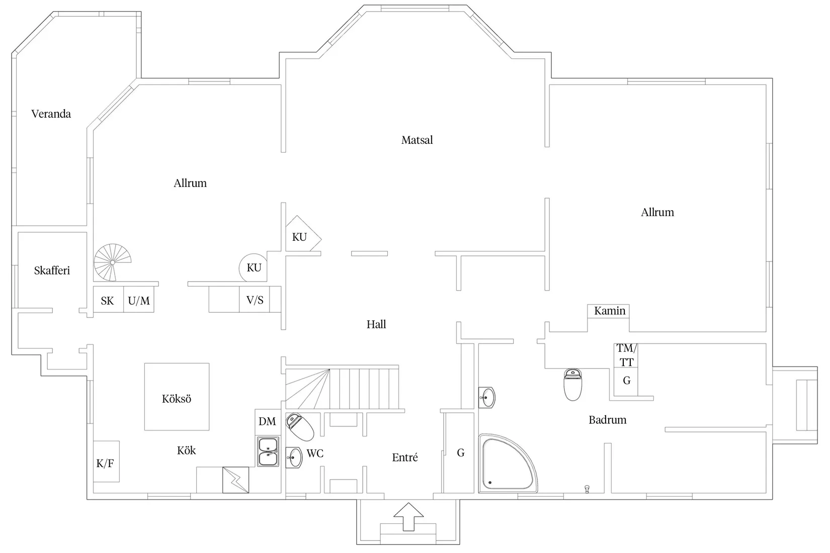 Villa, Karl Johans väg 1, Nälden, Krokom