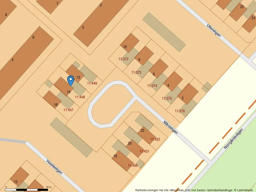 Villa, Radhus, Mårdstigen 14, Hertsön, Luleå