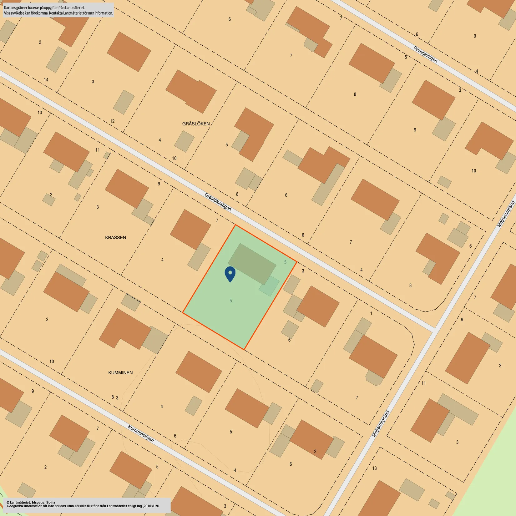 Villa, Gräslöksstigen 5, Åhus - Vannebergaområdet, Kristianstad