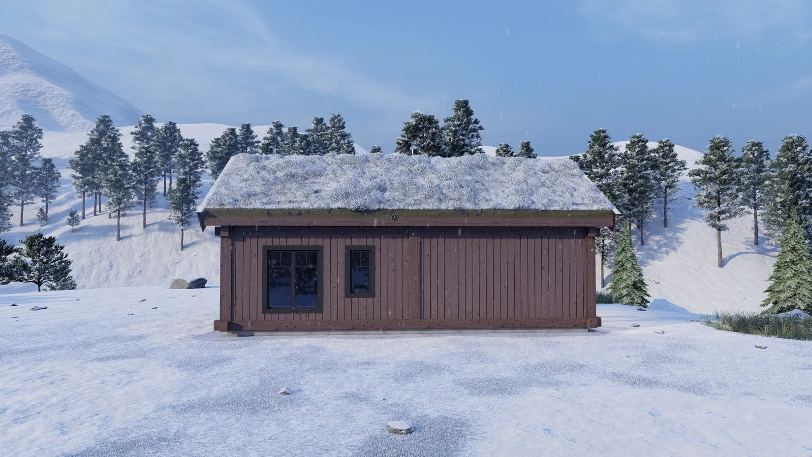 Fritidshus, Ebbe Brynielssons väg 14 med husmodell Akka, Härjedalen