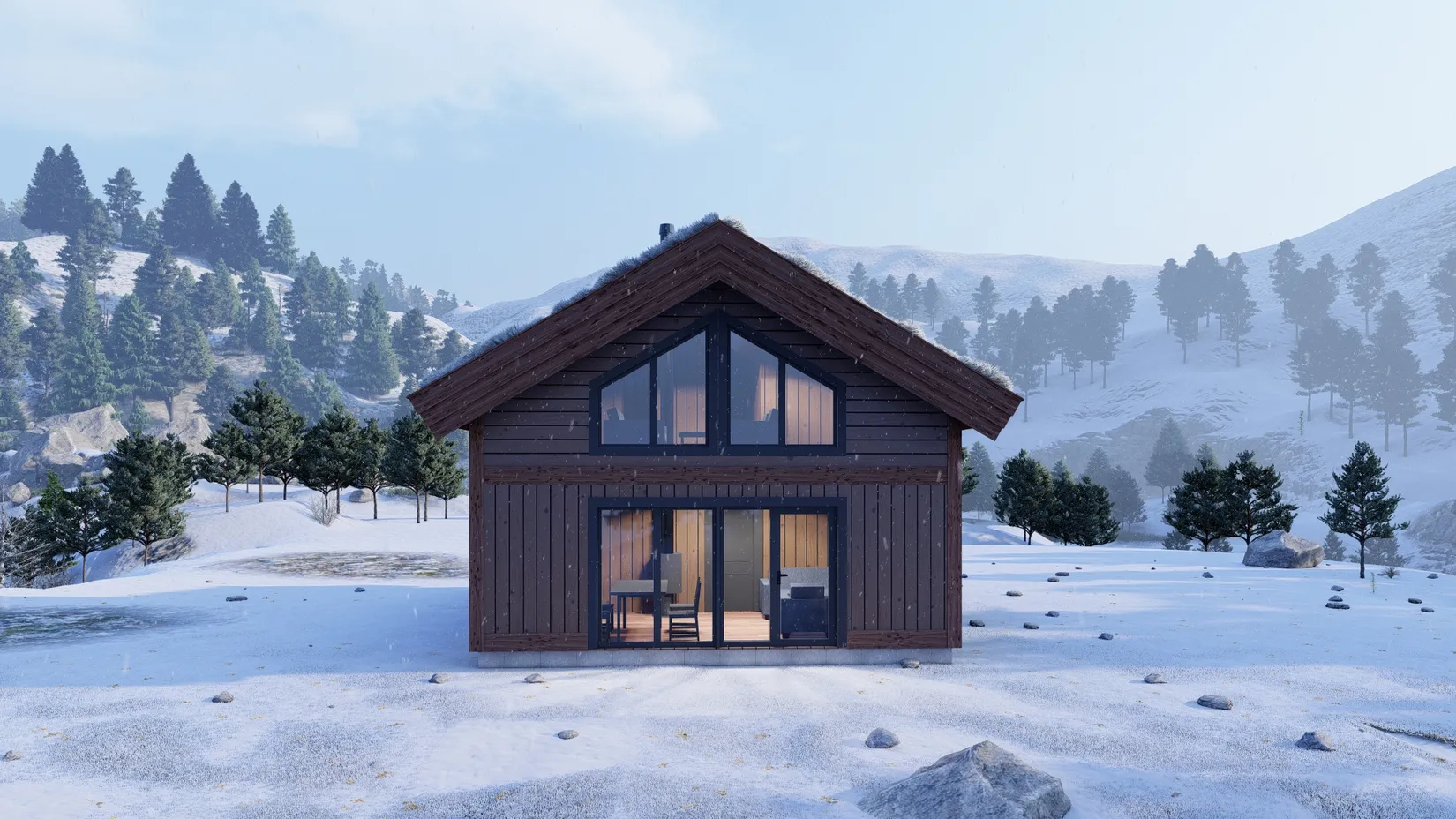 Fritidshus, Kari Schöls väg 7 med husmodell Klimpfjäll, Härjedalen