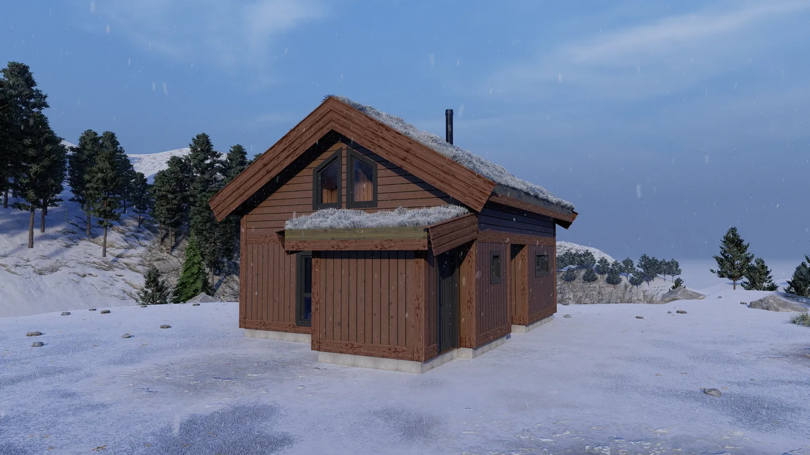 Fritidshus, Kari Schöls väg 7 med husmodell Klimpfjäll, Härjedalen