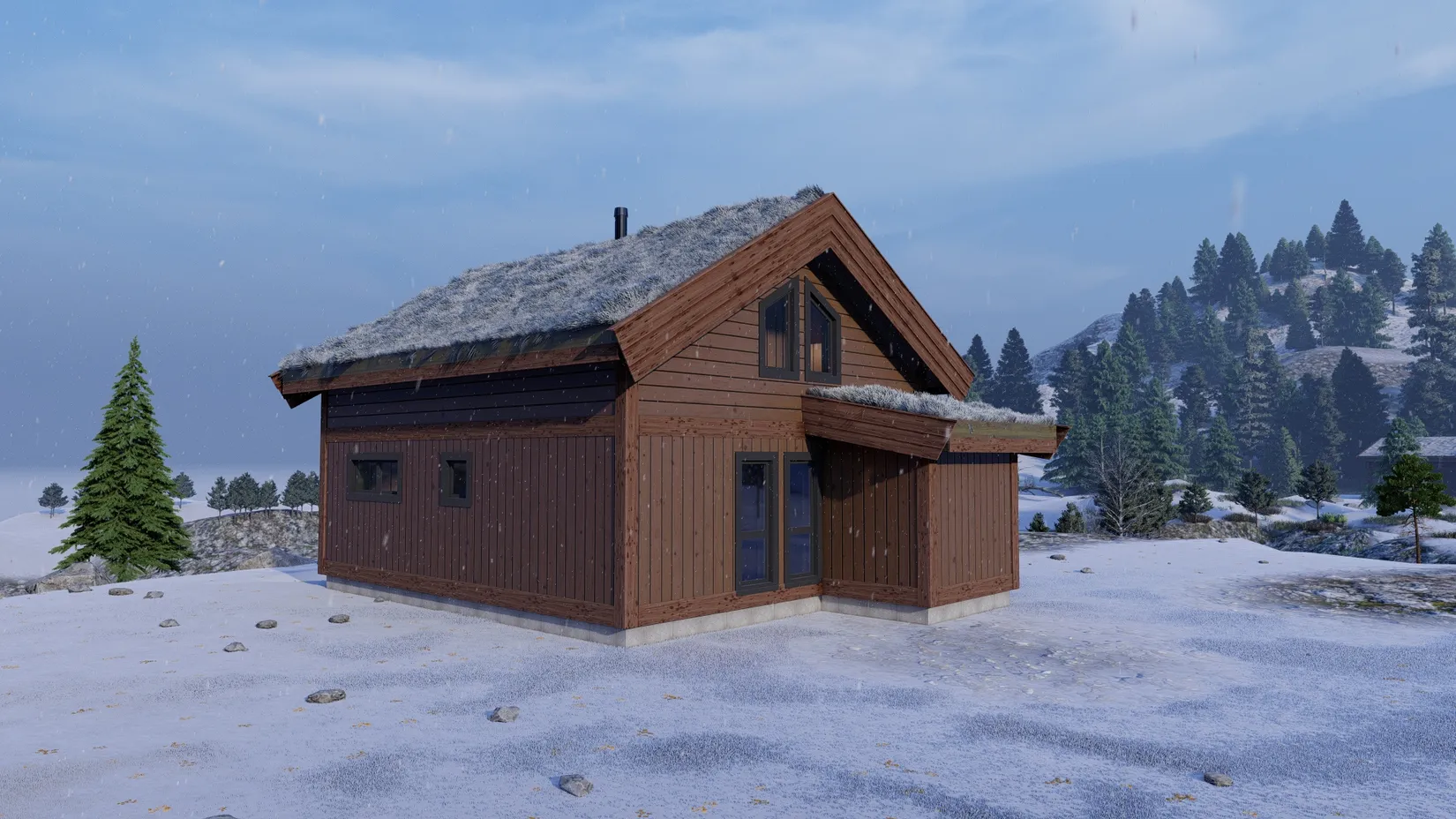 Fritidshus, Kari Schöls väg 7 med husmodell Klimpfjäll, Härjedalen