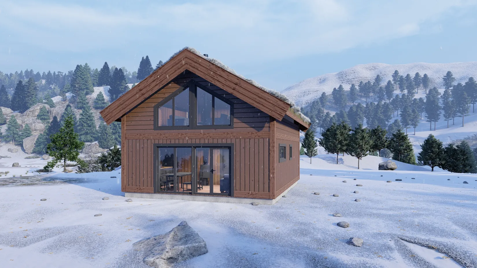 Fritidshus, Kari Schöls väg 7 med husmodell Klimpfjäll, Härjedalen