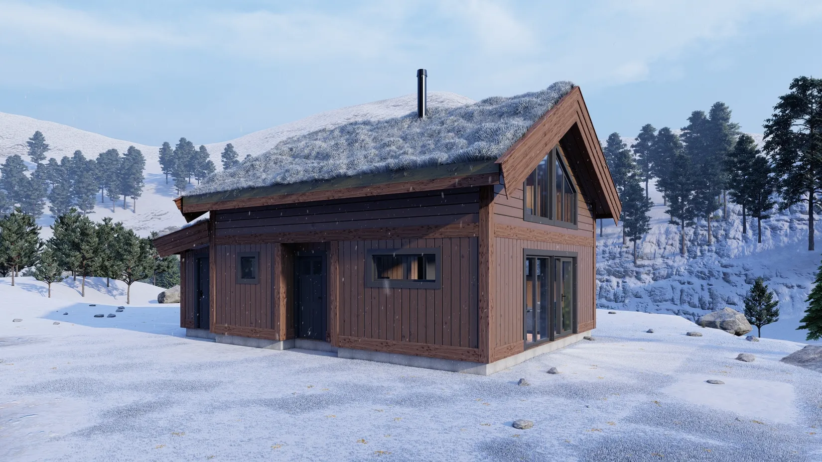 Fritidshus, Kari Schöls väg 7 med husmodell Klimpfjäll, Härjedalen