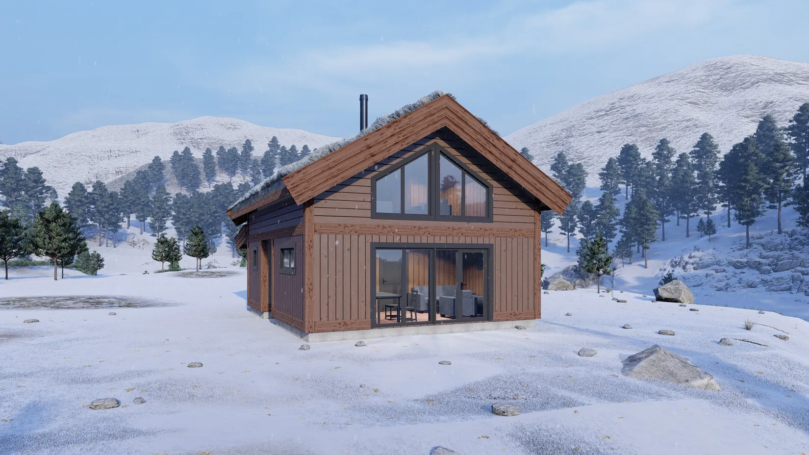 Fritidshus, Kari Schöls väg 7 med husmodell Klimpfjäll, Härjedalen