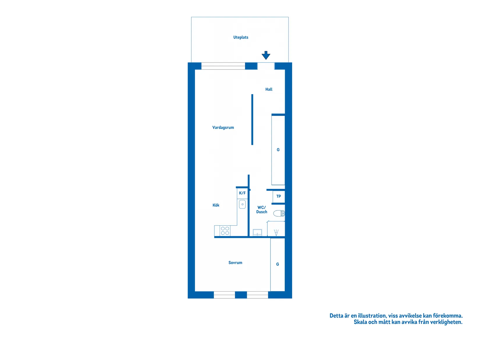 Bostadsrätt, Drottninggatan 4, Katrineholm Centralt, Katrineholm