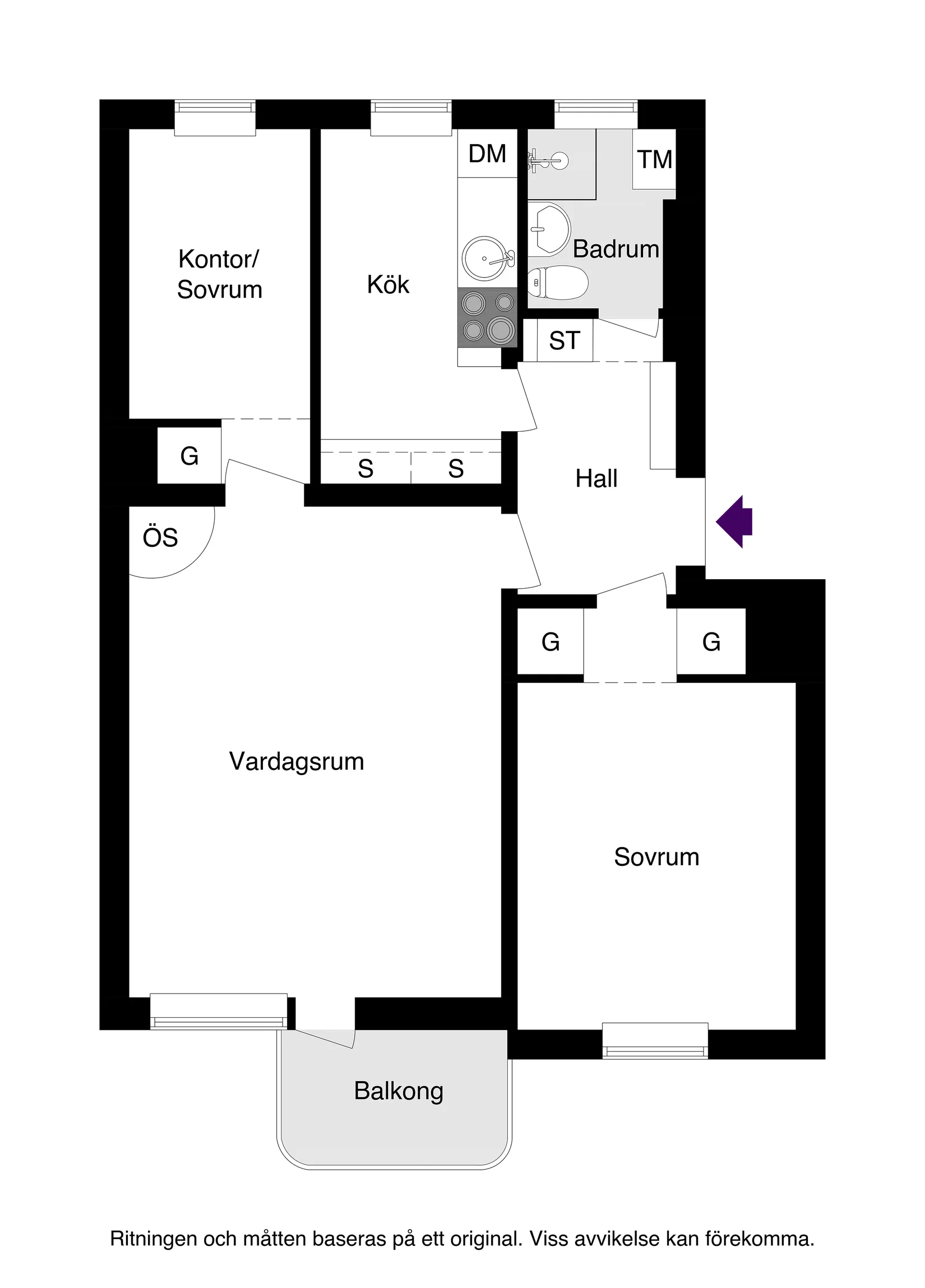 Bostadsrätt, Kyrkogårdsgatan 16E, Luthagen, Uppsala