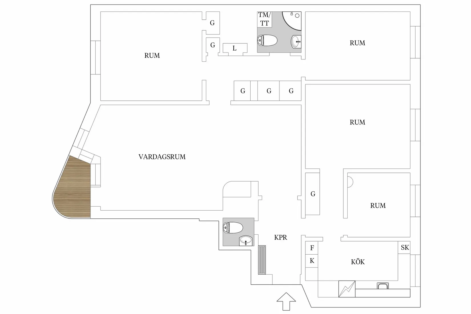 Bostadsrätt, Stora gatan 74, Centralt, Västerås