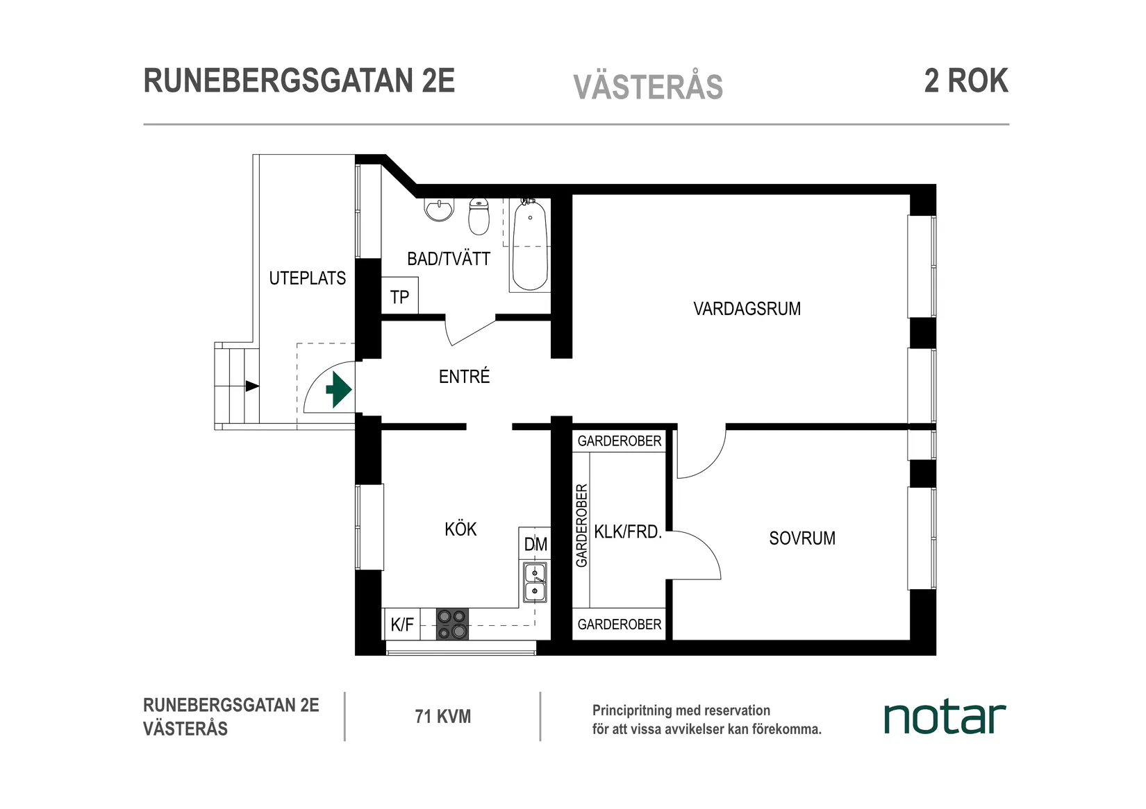 Bostadsrätt, Runebergsgatan 2E, Korsängsgärdet, Västerås