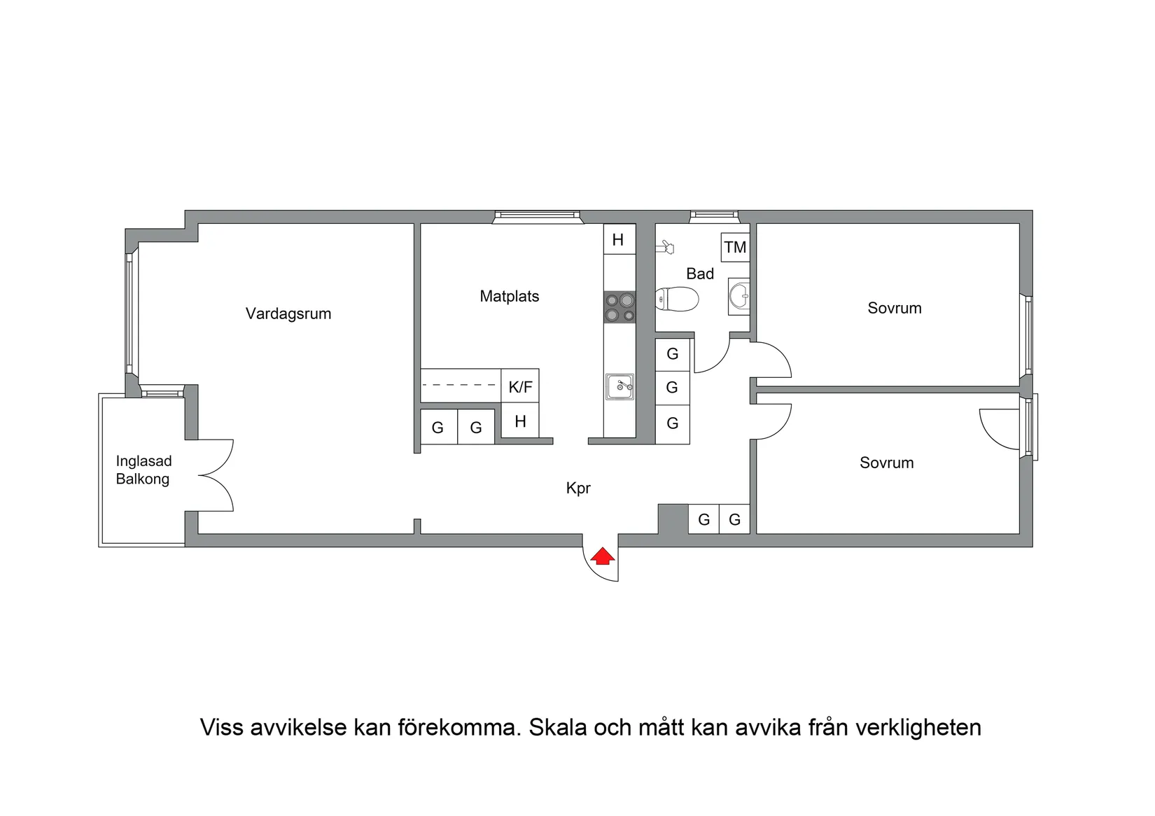 Bostadsrätt, Bergsgatan 96, Galgvreten, Enköping