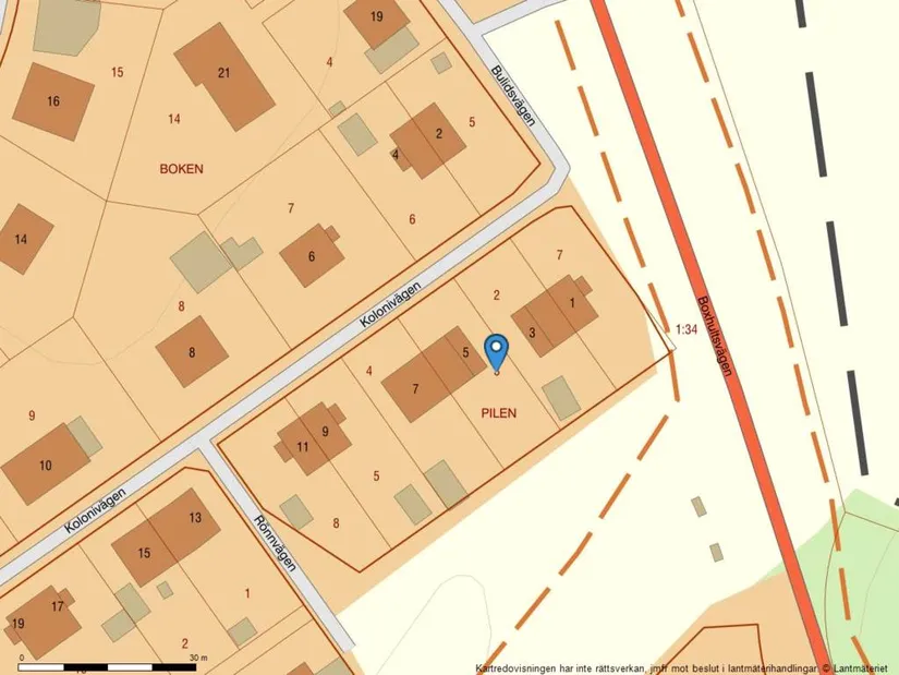 Villa, Radhus, Kolonivägen 5, Ramneröd, Uddevalla