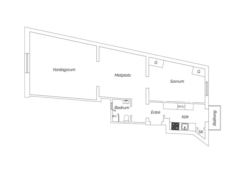 Bostadsrätt, Roslins väg 1, Slottsstaden, Malmö