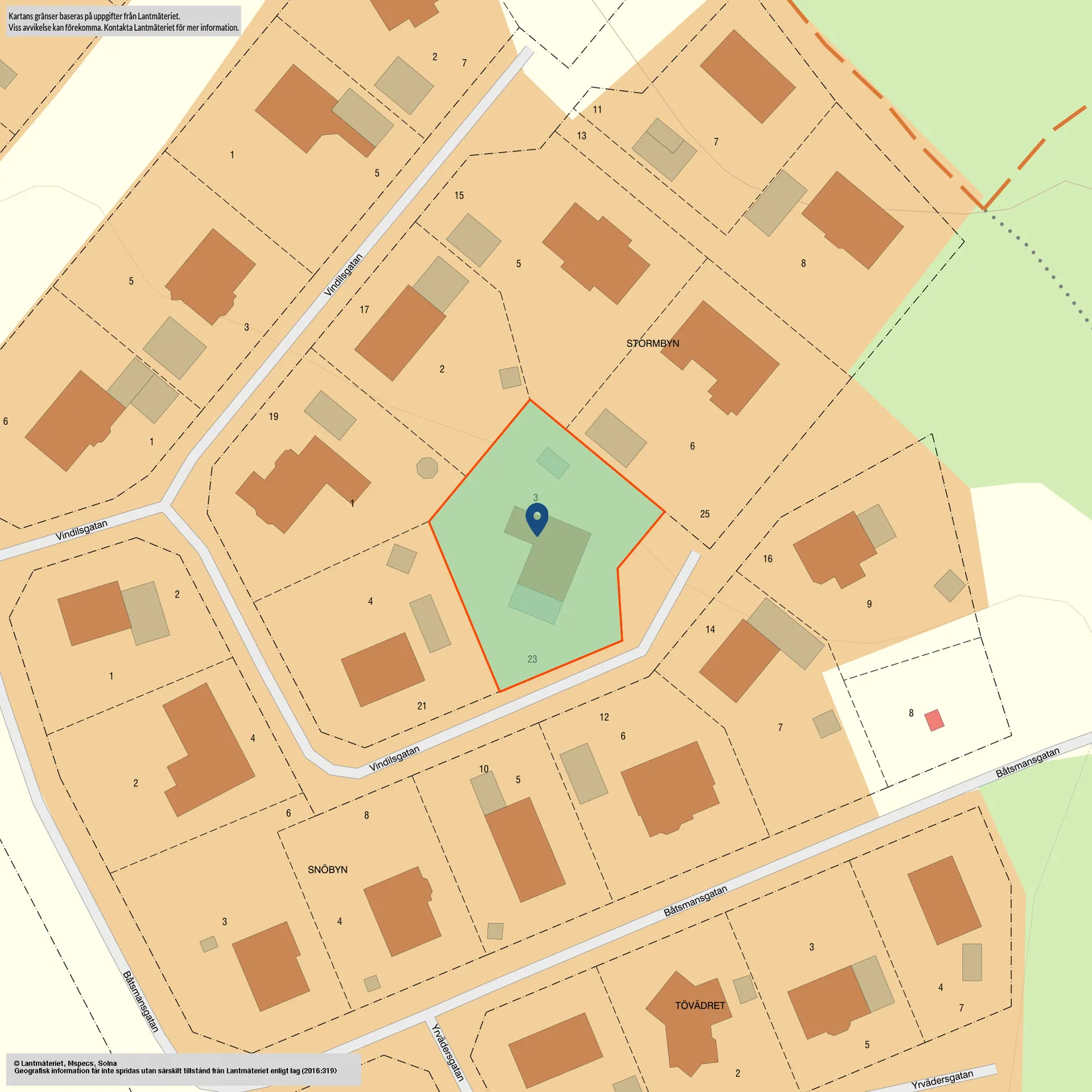 Villa, Vindilsgatan 23, Lindö, Södra Långtorp, Norrköping