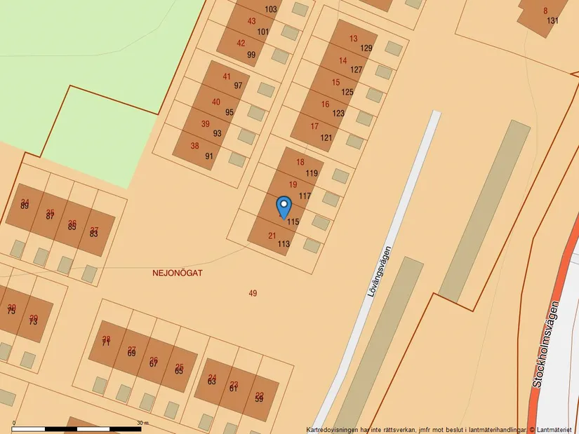 Villa, Radhus, Lövängsvägen 115, Ella Gård, Täby