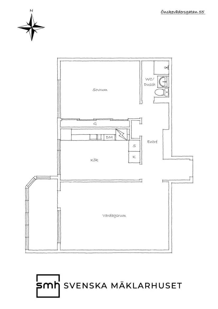 Bostadsrätt, Önskevädersgatan 55, Biskopsgården, Göteborg