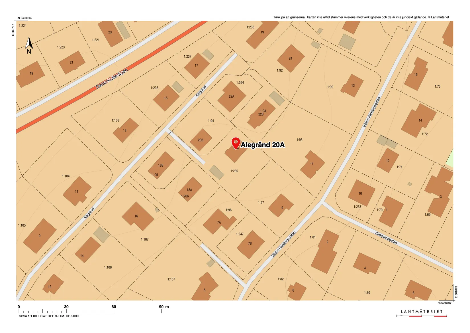 Villa, Alegränd 20A, Brämhult, Borås