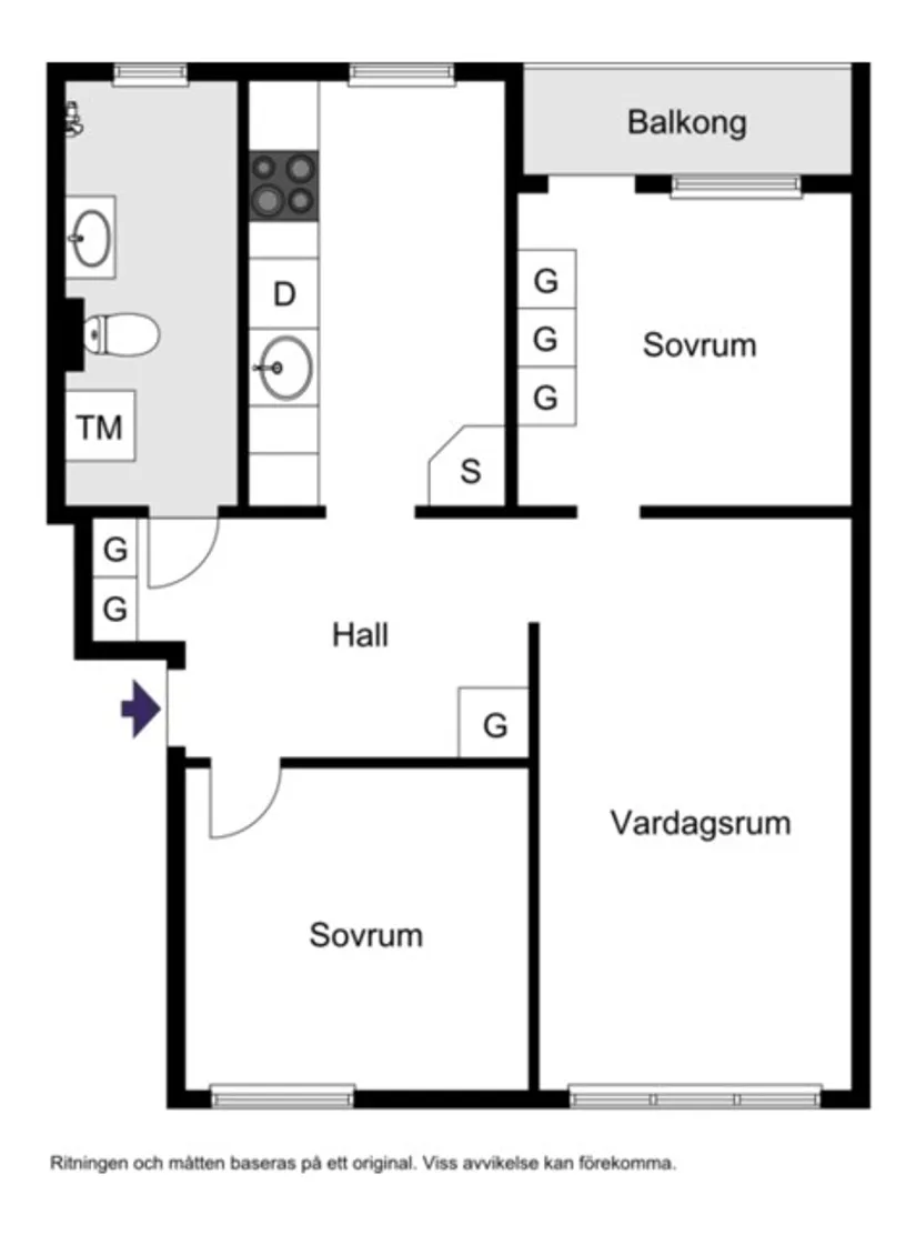 Bostadsrätt, Frontgatan 1B, Fredriksdal, Helsingborg