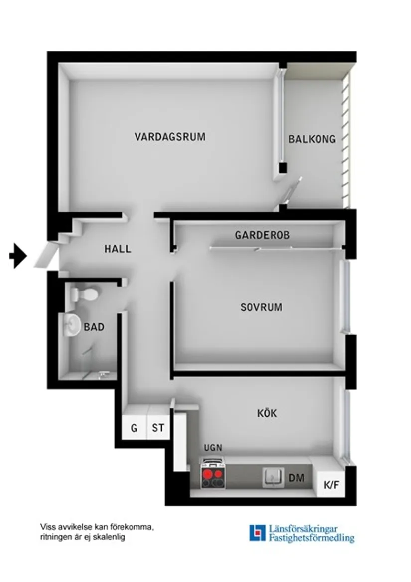 Bostadsrätt, Infanterigatan 19, 8 tr, Huvudsta, Solna