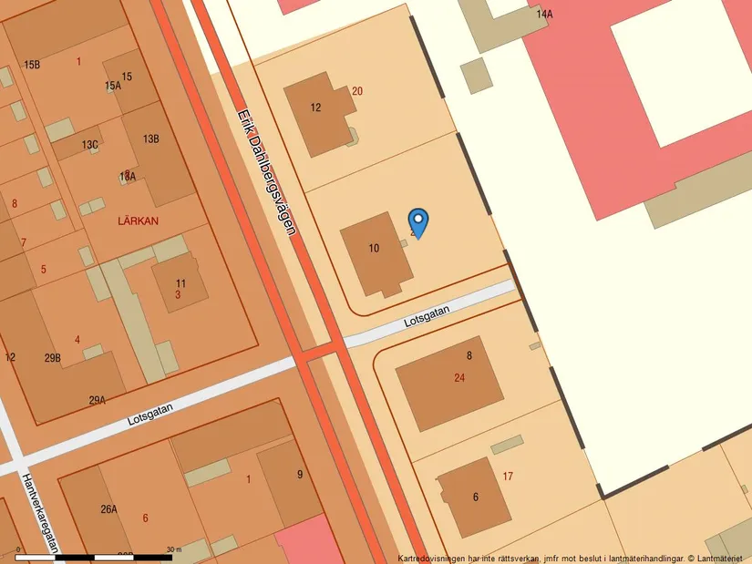 Villa, Erik Dahlbergsvägen 10, Karlshamn Centrum, Karlshamn