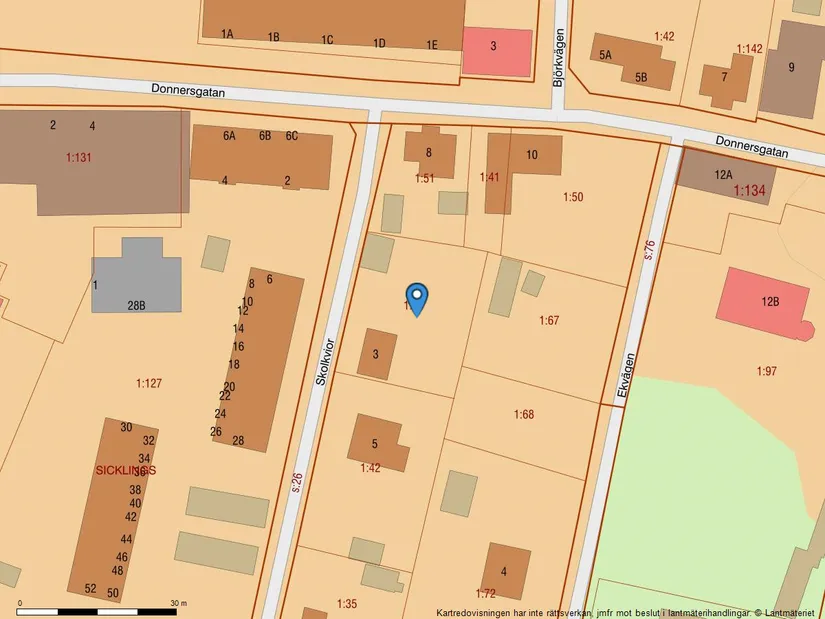 Villa, Skolkvior 3, Klintehamn samhälle, Gotland