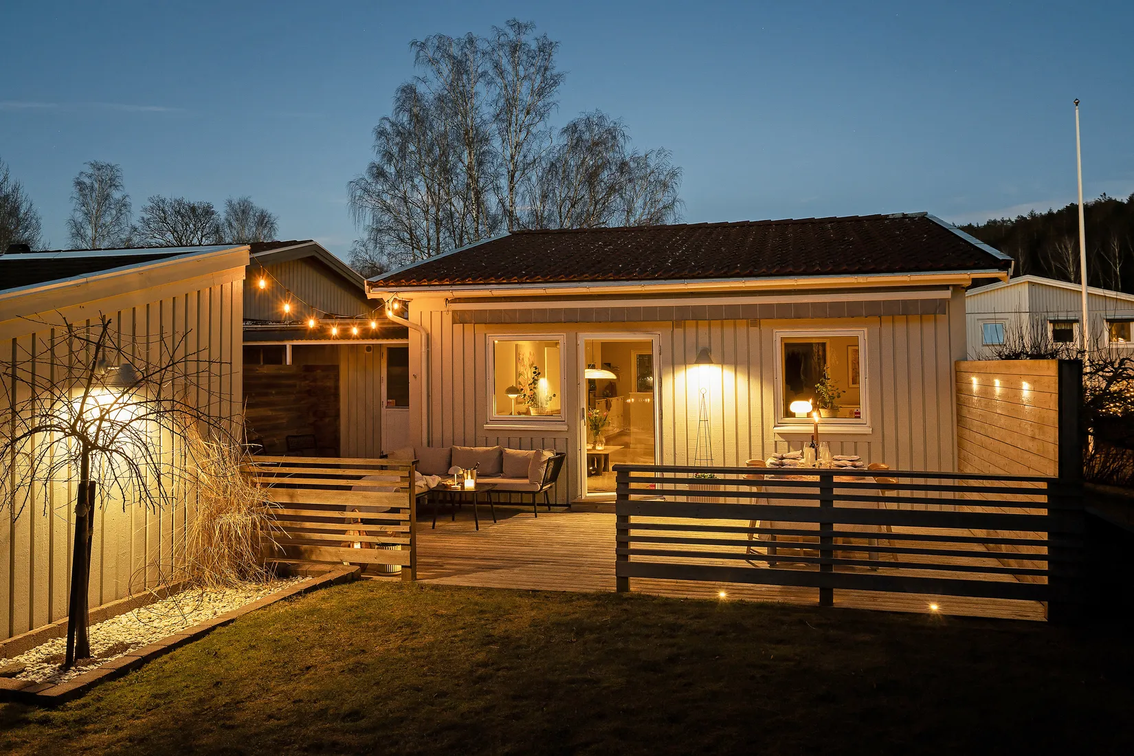 Villa, Radhus, Basunvägen 57, Fors, Kungsbacka