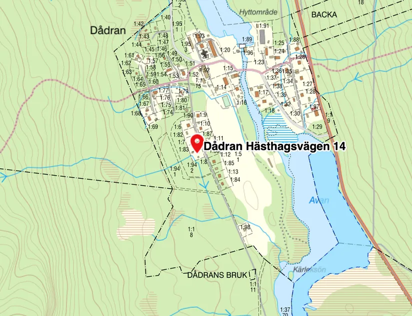 Villa, Dådran Hästhagsvägen 14, Dådran, Rättvik