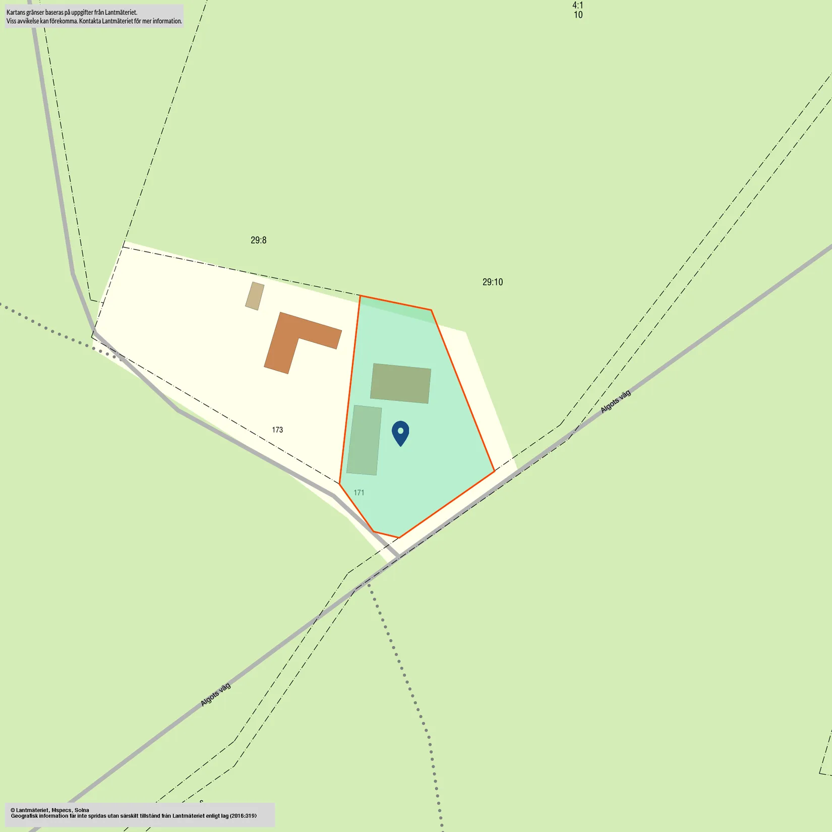 Villa, Algots väg 171, Kristianstad