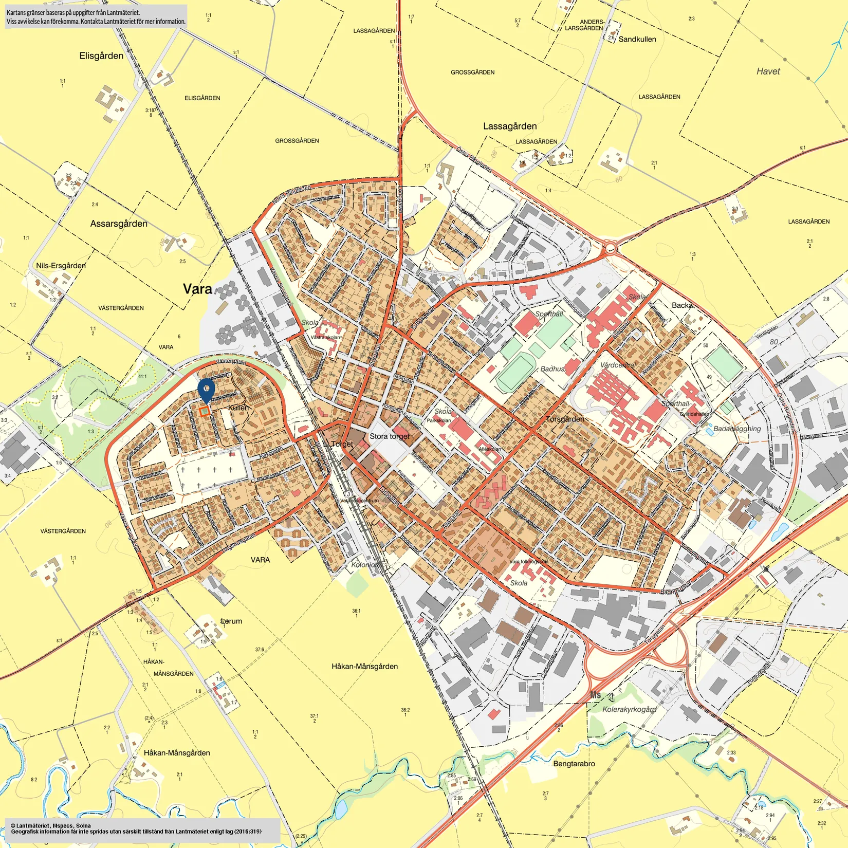 Villa, Kullenvägen 6, Centrala Vara, Vara